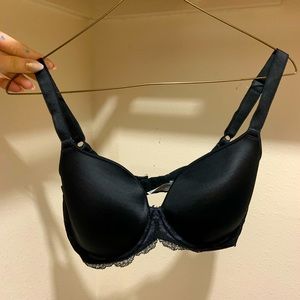Black bra.
